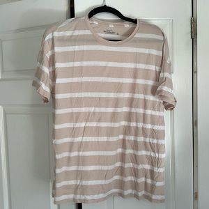 Striped boyfriend tee - size L